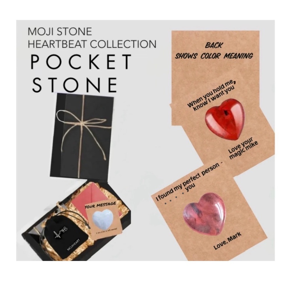 Moji Stone Heartbeat Collection Pocket Stone